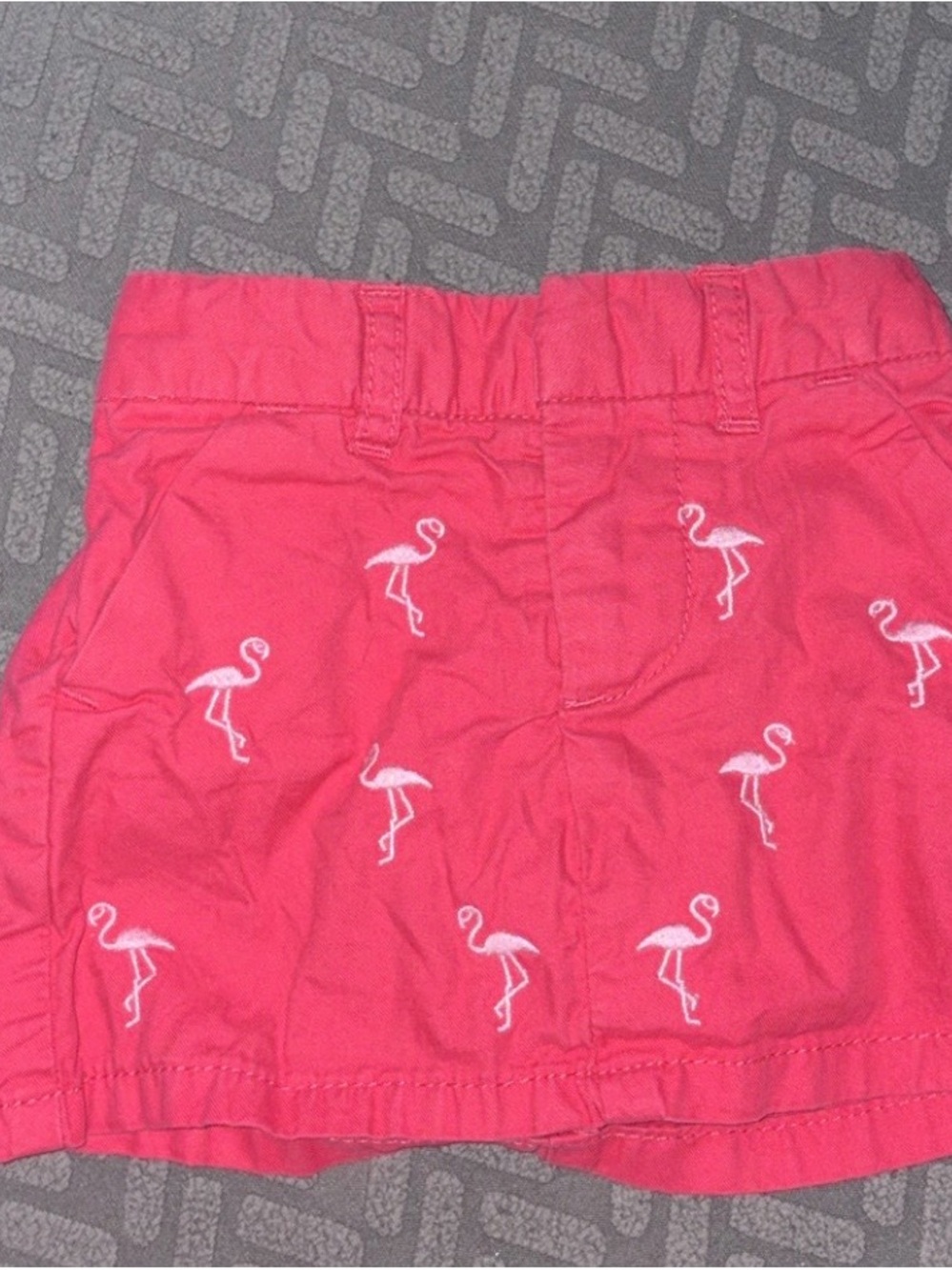 GAP Pink Flamingo Embroidered Skirt